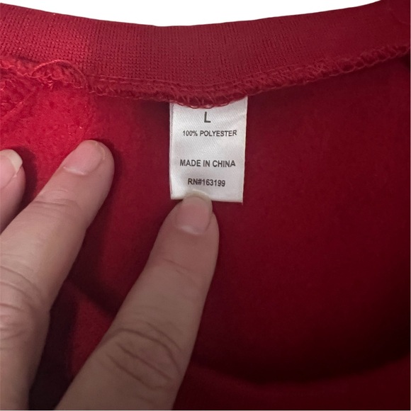 Christmas Sweatshirt Santa Baby size L - Picture 3 of 3